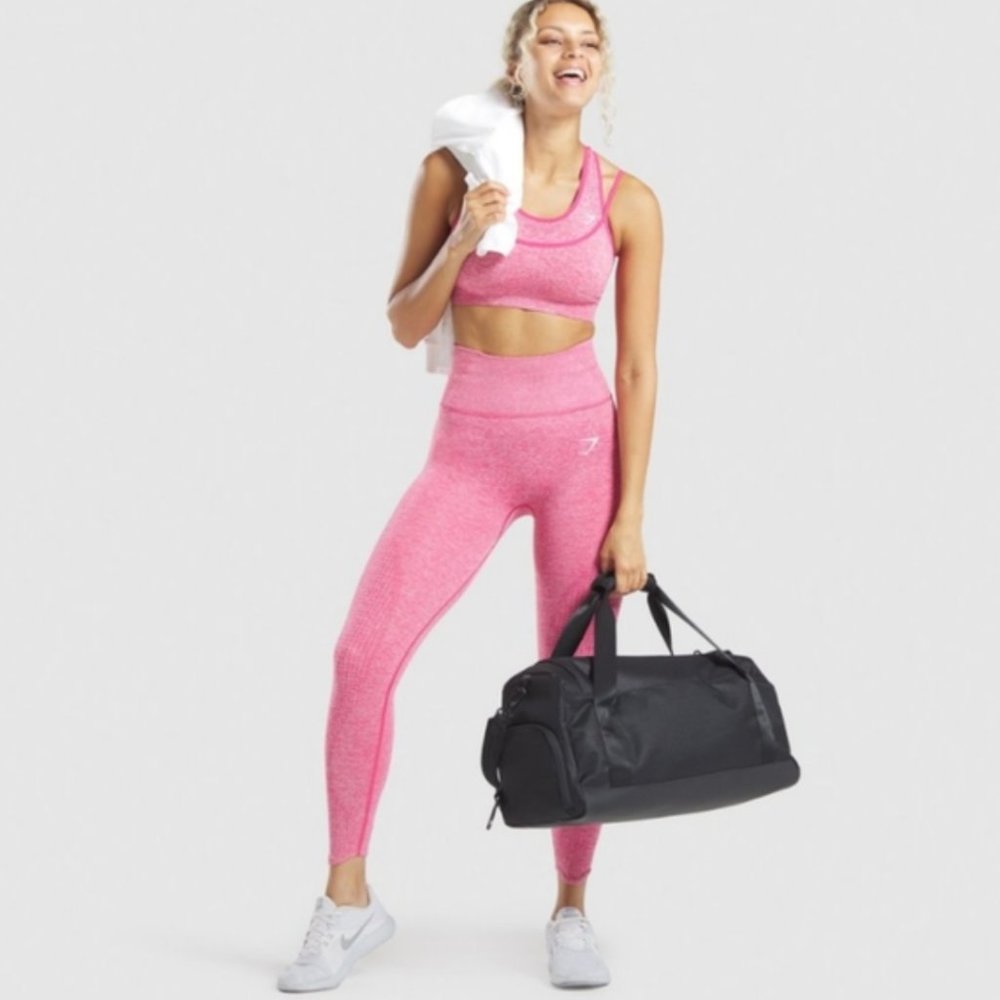 Gymshark Set -Vital Rise Bra & Legging - Pink Marl